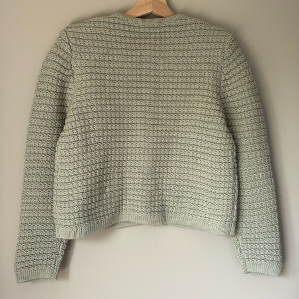 NEW Ba&sh Bash Gaspard Tweed Cardigan Jacket in Light Pastel Green | size M - Picture 8 of 11